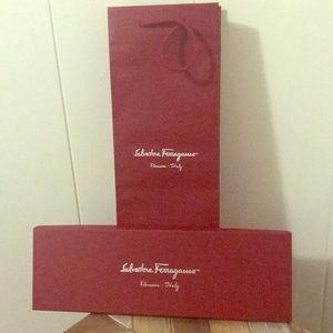 Salvatore ferragamo bag and box